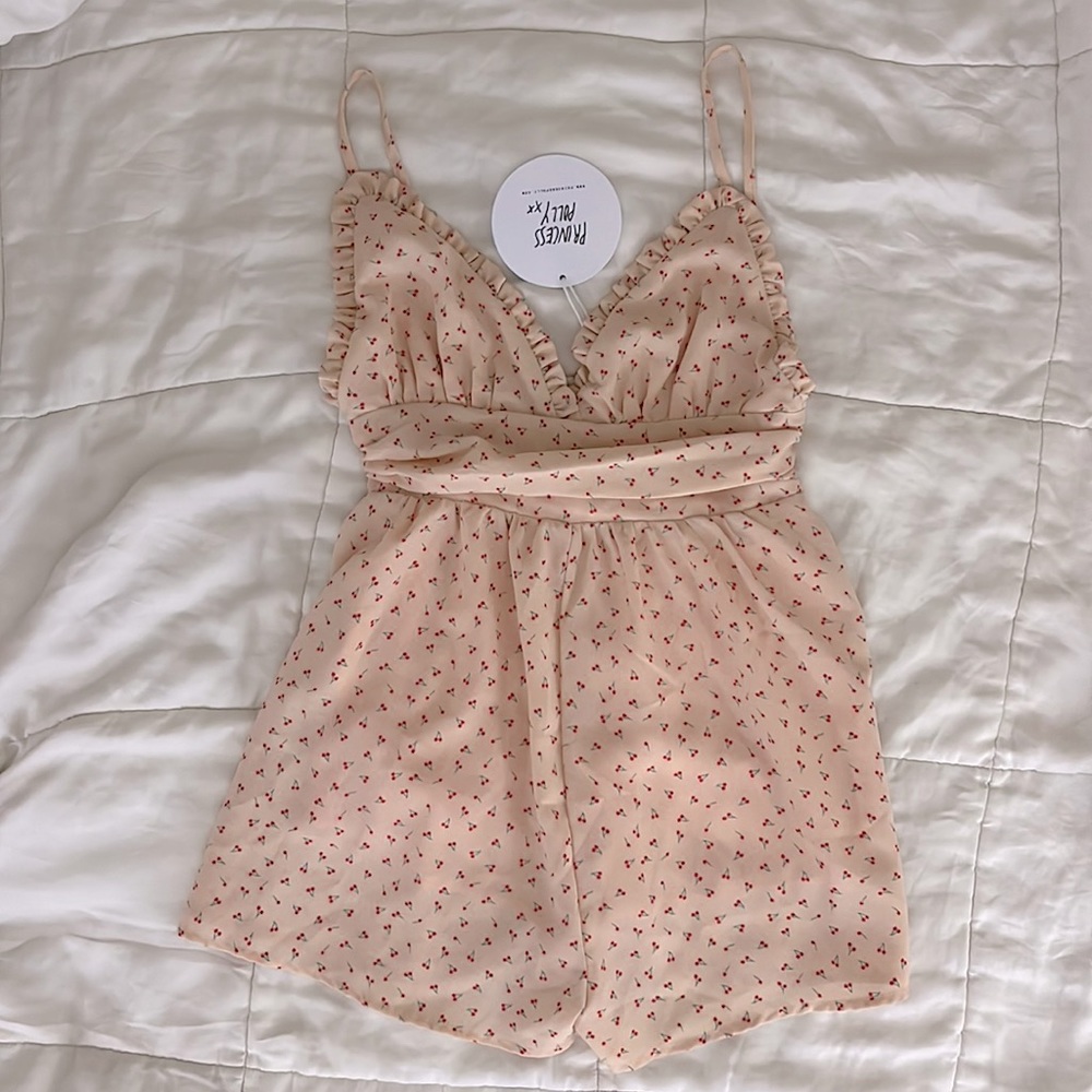 ~princess polly cherry romper multi